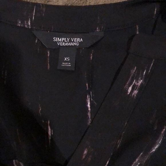 Vera Wang Watercolor Silky Tunic Top - Picture 3 of 6